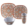 square melamine dinner sets